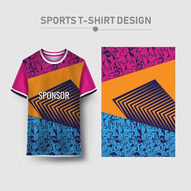 Desenho de camisolas e fundos desportivos