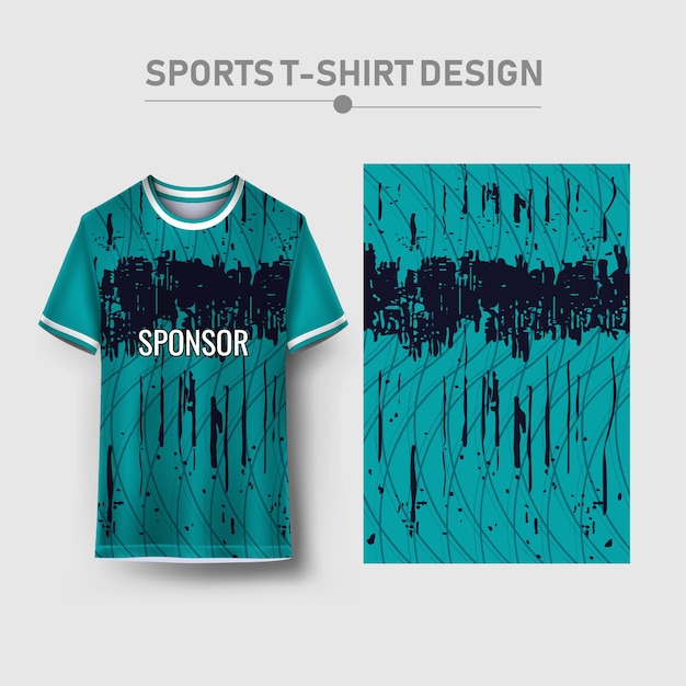 Desenho de camisolas e fundos desportivos