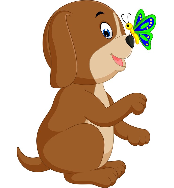 Vetor desenho de cão bonito
