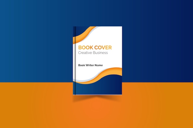 Desenho de capa de livro vetorial com folhas cartaz título do livro nome do autor desenho ilustração