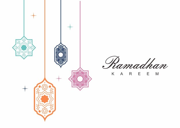 Vetor desenho de cartaz de ramadhan kareem