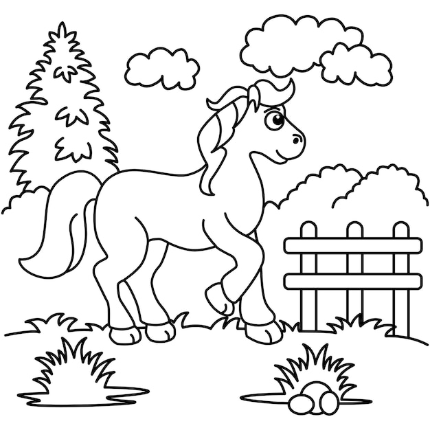 40 Desenhos de Cavalo para Imprimir e Colorir - Online Cursos Gratuitos