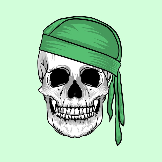 Desenho de caveira vetorial