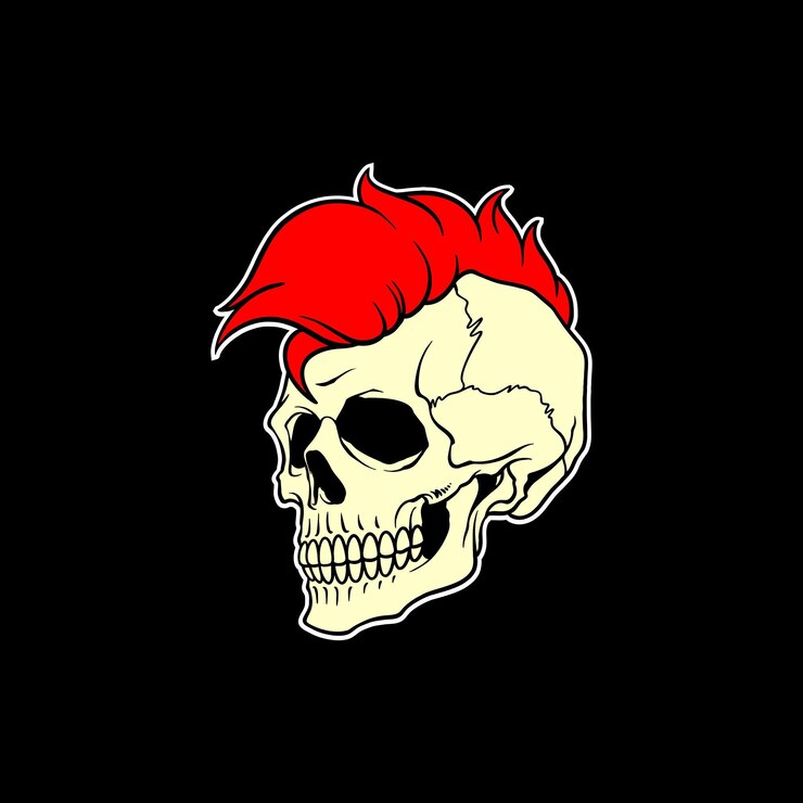 Vetor desenho de caveira