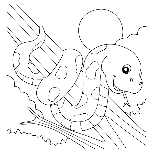 Desenho de cobra para colorir  Desenhos para colorir e imprimir gratis