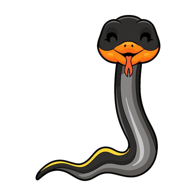 Desenho de cobra de rato de cobre preto bonito