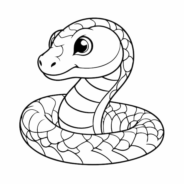 Desenho de cobra incrível para crianças pequenas