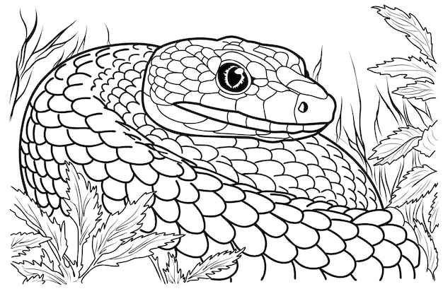 Desenho Para Colorir cobra - Imagens Grátis Para Imprimir - img 10355