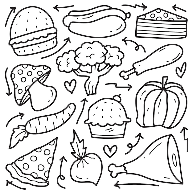 Desenhos de Comida para Colorir