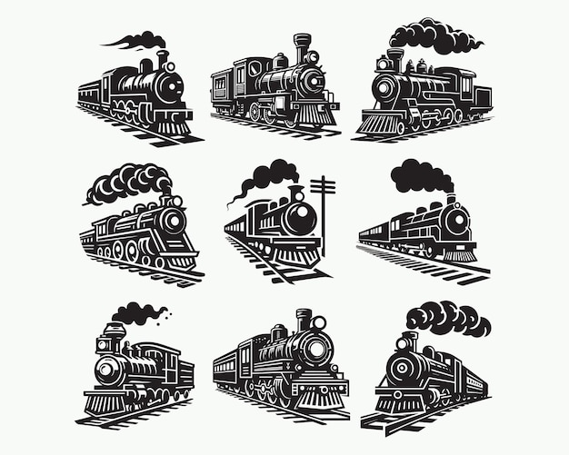 Desenho de comboio vintage