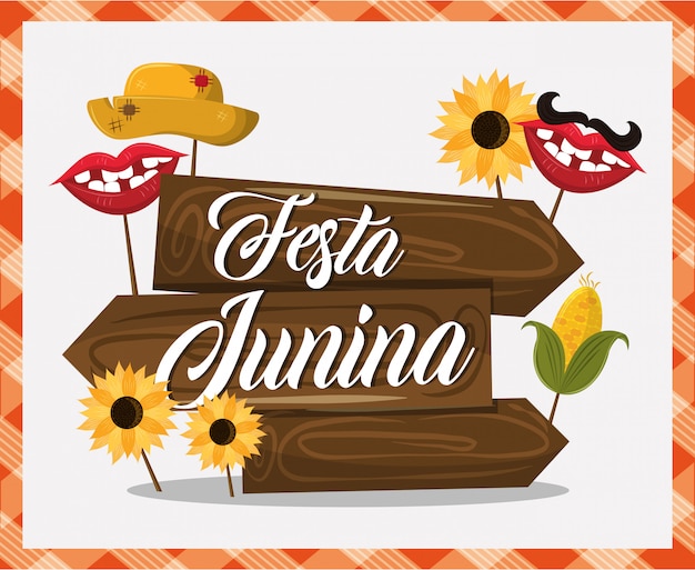 Desenho de conceito festa junina