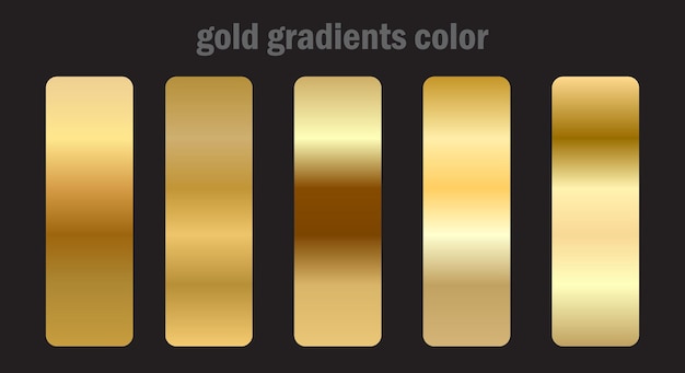 Desenho de cor de gradiente dourado