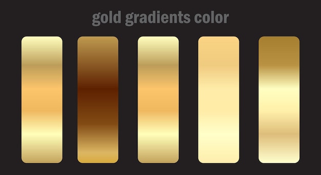 Desenho de cor de gradiente dourado