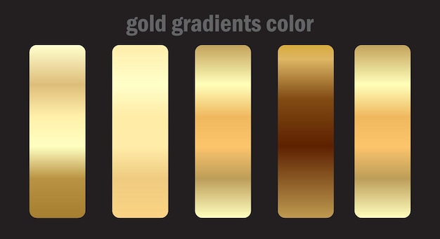 Desenho de cor de gradiente dourado