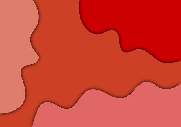 Desenho de corte de papel abstrato colorido misturado com formas dinâmicas e camadas vibrantes
