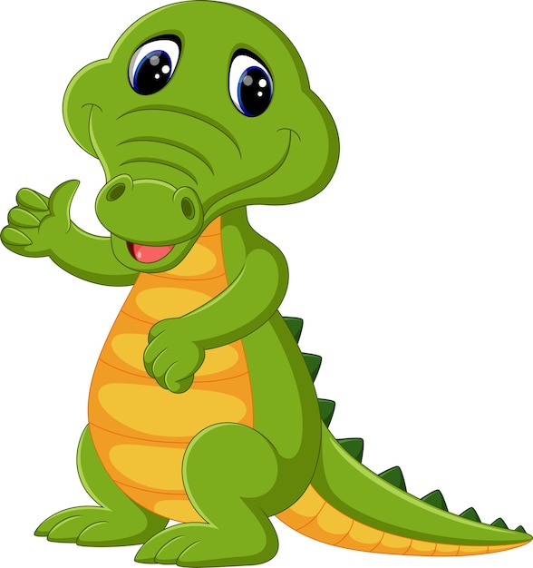dinossauro verde bonito em estilo cartoon. ilustração vetorial isolada em  um fundo branco. 2251456 Vetor no Vecteezy
