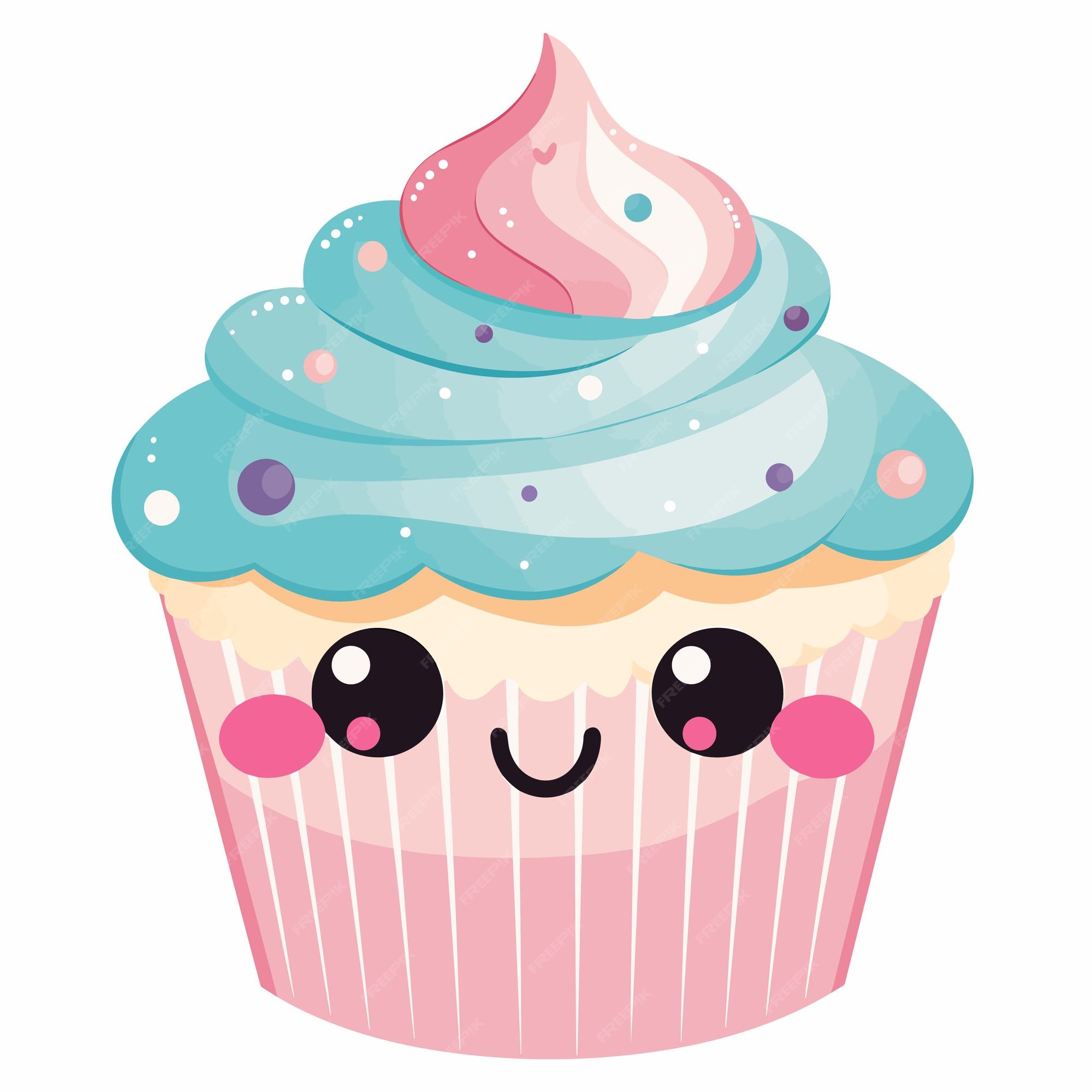 COMO DESENHAR CUPCAKE KAWAII PASSO A PASSO – Desenhos fáceis kawaii.
