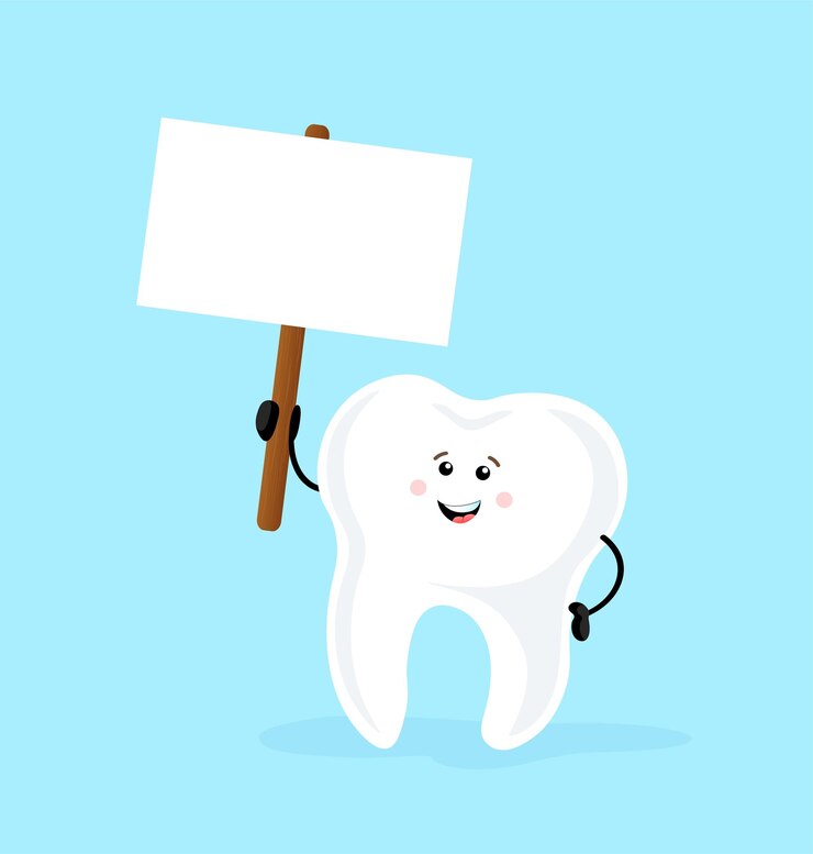 Desenho de dentes ótimo design para qualquer finalidade Dentes de limpeza de desenhos animados planos