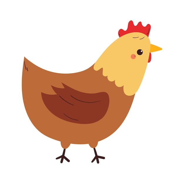 desenho de desenho animado frango desenho de galo doodle adesivo
