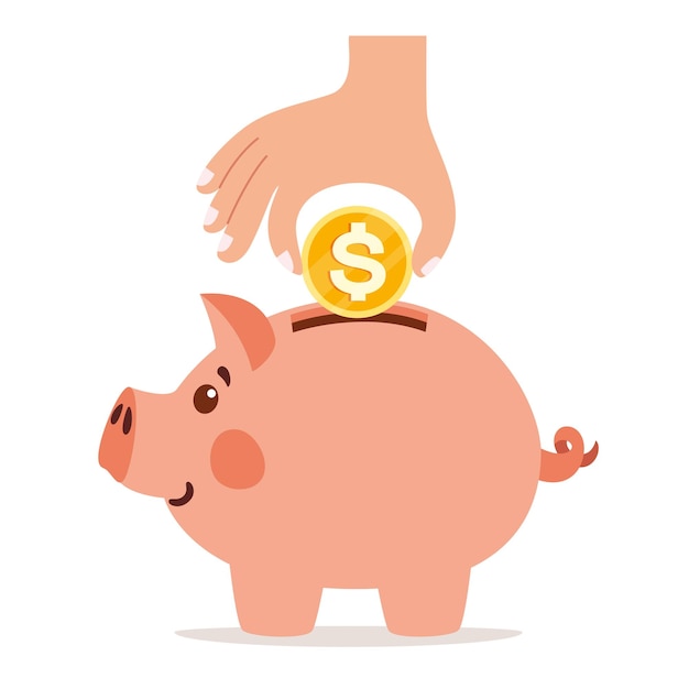 Desenho de desenho animado para economia e finanças