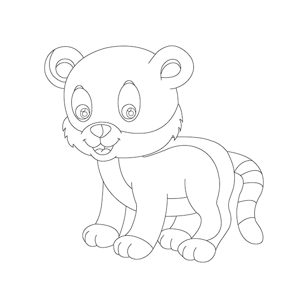 Desenho de desenho de gatinho para colorir para crianças