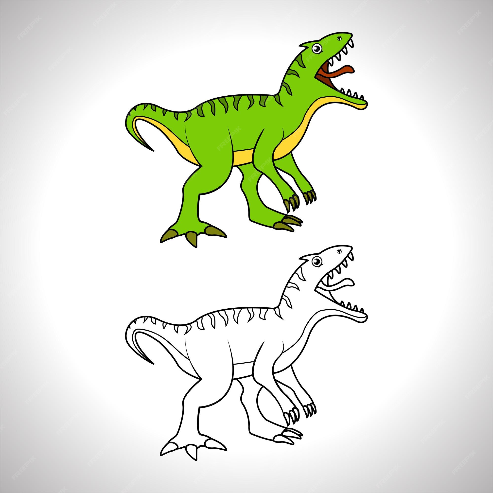 Desenho de Dinossauro velociraptor para Colorir - Colorir.com