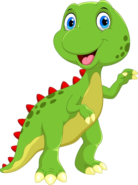 Desenho animado de dinossauro fofo - Stockphoto #27624158