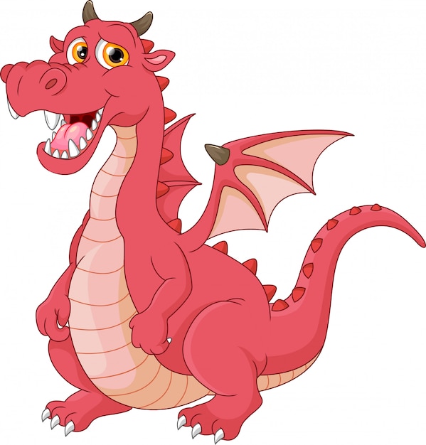 Desenho de dragão engraçado