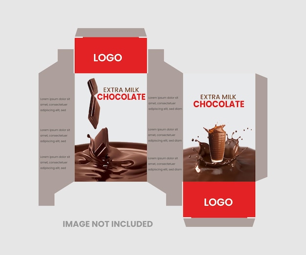 Desenho de embalagens de chocolate