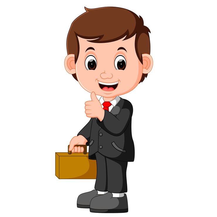 desenho de empresário bonitinho