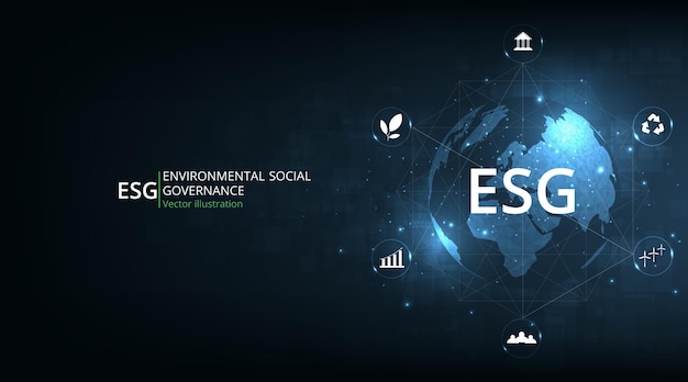 Desenho de ESG Ambiental Social e de Governança