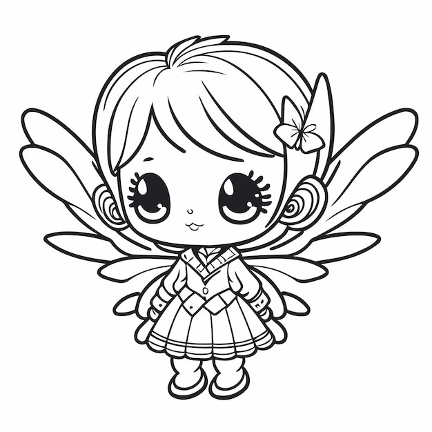 Desenho De Páginas Para Colorir Kawaii Fofas Download Grátis Ou Imprimir  Esboço Vetor PNG , Desenho Kawaii, Desenho De Asa, Desenho De Anel Imagem  PNG e Vetor Para Download Gratuito