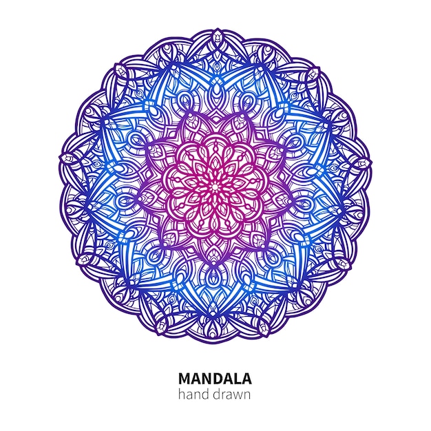 Desenho de flor de mandala.