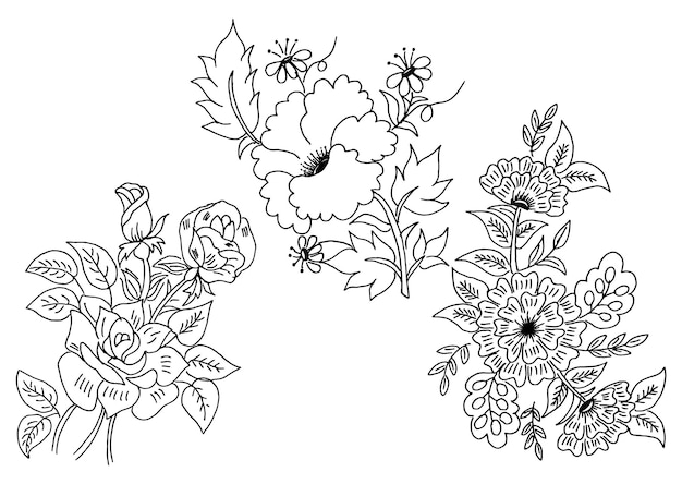 Vetor desenho de flores