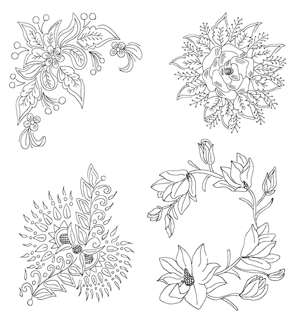 desenho de flores