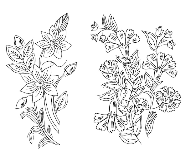 Desenho de flores