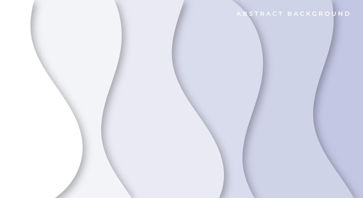 Vetor desenho de forma de fundo branco ondulado abstrato