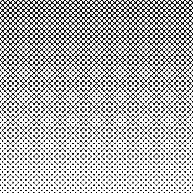 Desenho de fundo com padrão de círculo geométrico preto e branco
