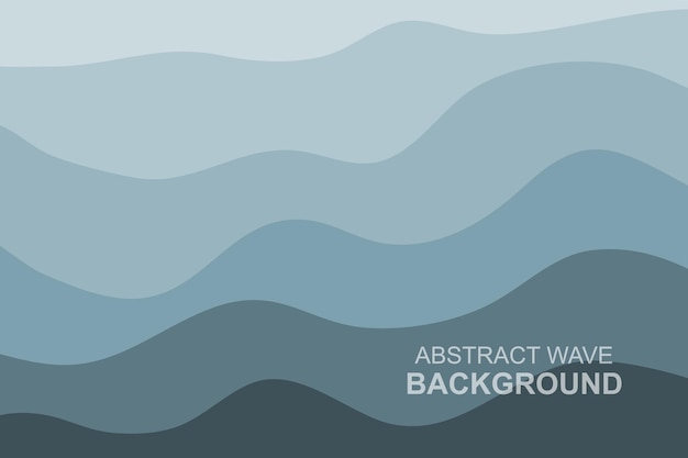 Desenho de fundo de onda d'água vector abstract template de papel de parede azul do oceano