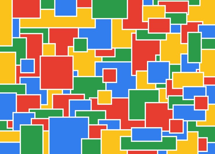 Vetor desenho de fundo de retângulo colorido abstrato