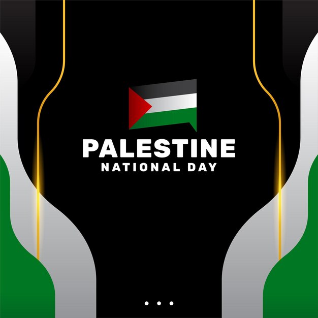 Desenho de fundo do Dia Nacional da Palestina Moderna