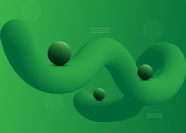 Desenho de fundo fluido verde