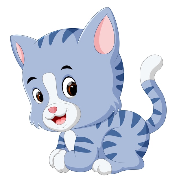 Gato gatinho andando dos desenhos animad, Premium Vector #Freepik  #vector #carater #desenho-animado #animal #gato