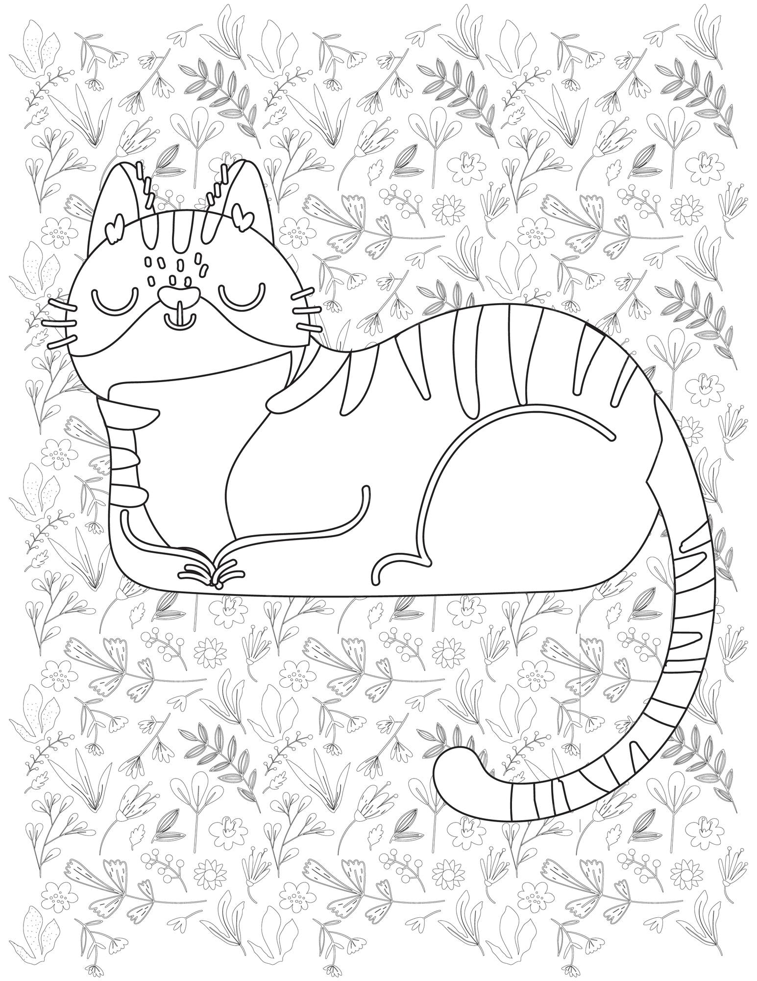 Desenhos para colorir de Gatos para baixar - Gatos - Coloring Pages for  Adults