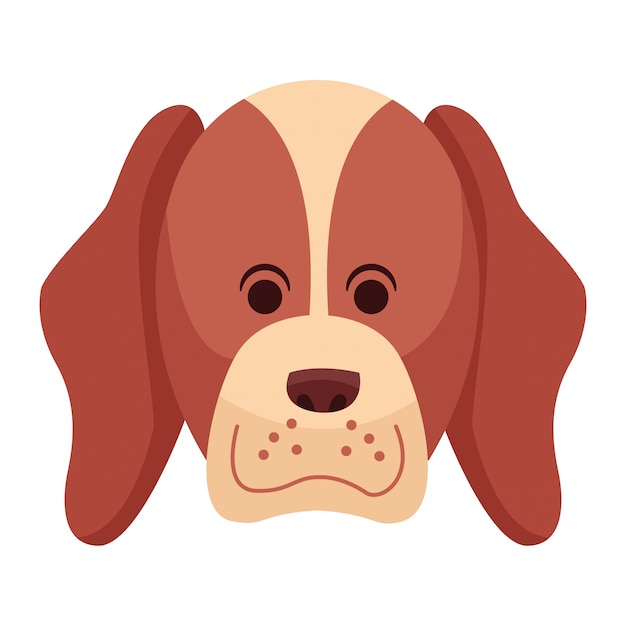 desenho de ícone de cachorro fofo