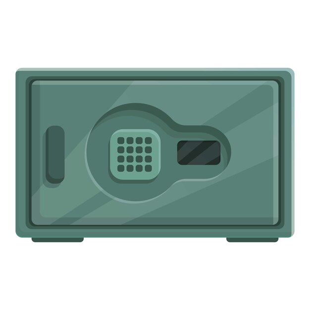 Desenho de ícone de caixa de dinheiro de escritório vetor depósito seguro finanças bancárias