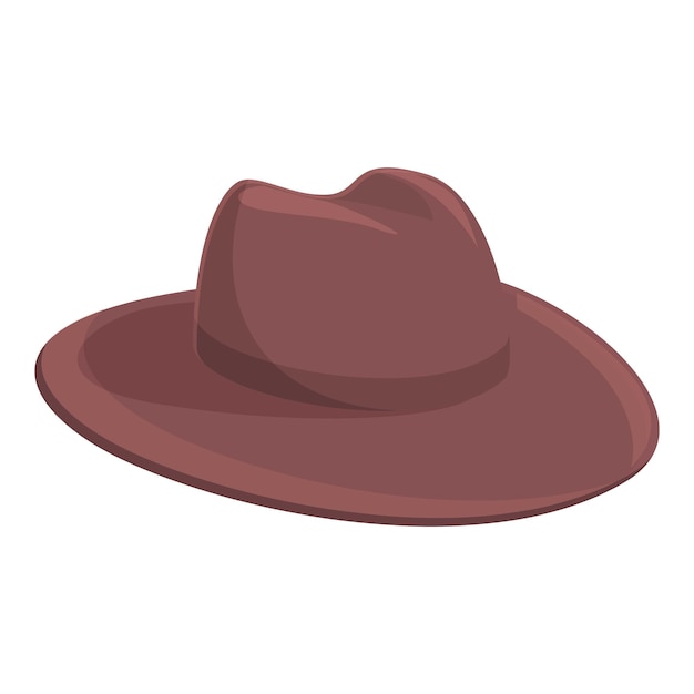 Desenho de ícone de chapéu de cowboy americano vetor roupas ocidentais de rodeio oeste