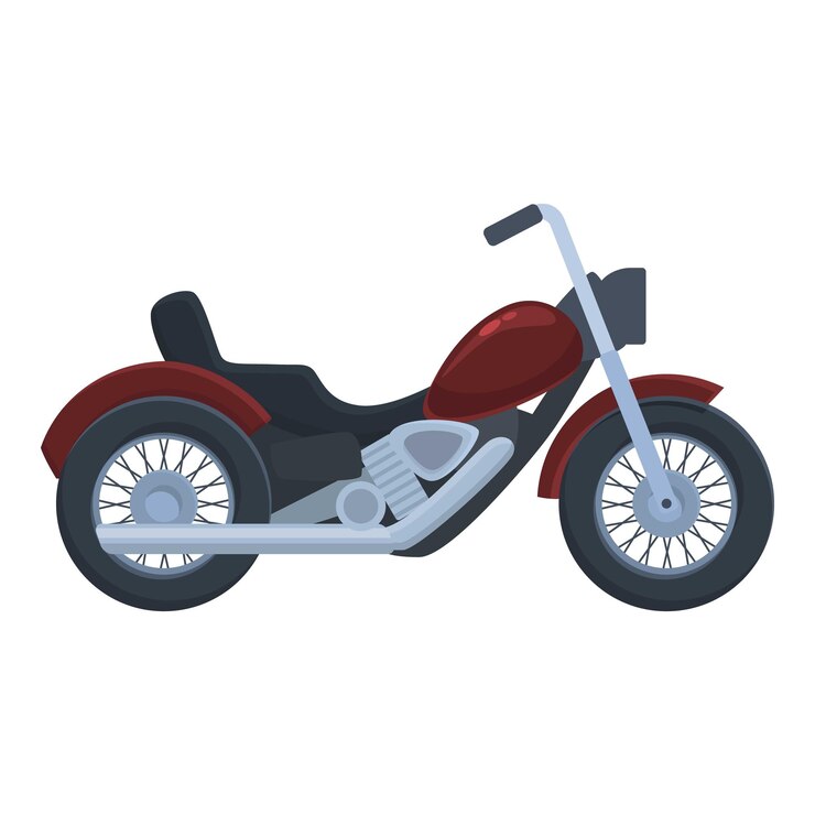 Vetor desenho de ícone de helicóptero de motociclista vetor passeio de bicicleta custome