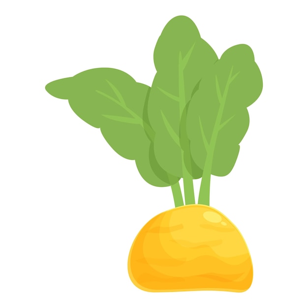Desenho de ícone de nabo moído vetor rabanete colheita cozinhando