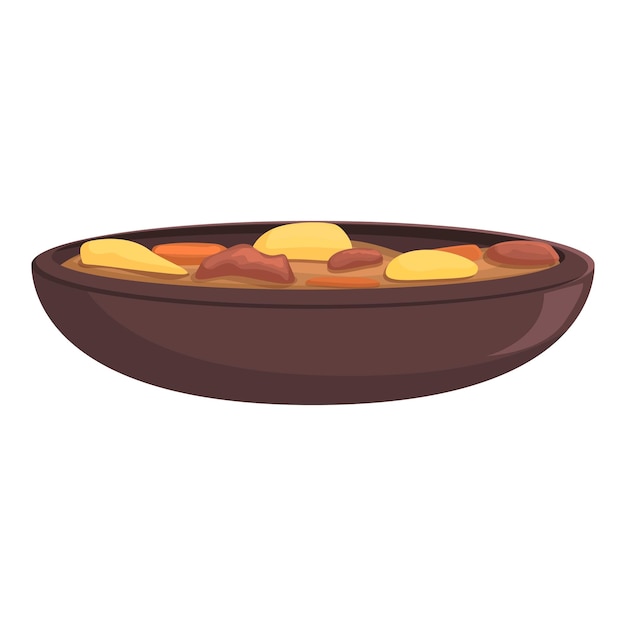 Desenho de ícone de prato de batata vetor jantar comida arroz dos Balcãs
